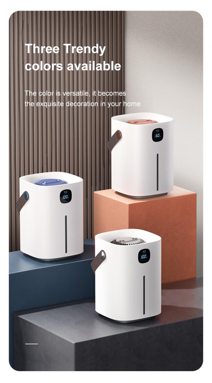HOMEFISH 2000ml / 2L Ruimtevochtigder H2O Luchtvochtigder 4000mah 12