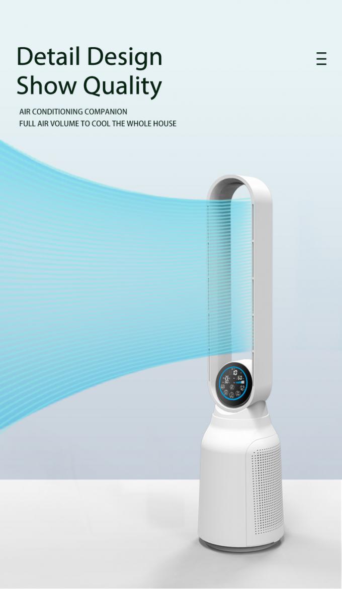 HOMEFISH Huishoudelijk luchtreiniger Luchtkoeling Oscillatorreiniger Ventilator 150m3/H 10