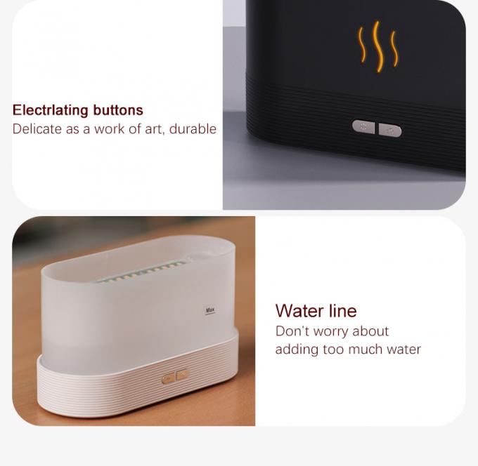 Nieuwste Hot Sell Luftbefeuchter 180Ml Kleurrijke Aroma RGB Led Diffuser 3d Vlambevochtiger Ultrasone Olie Vlam Aroma Diffuser 8