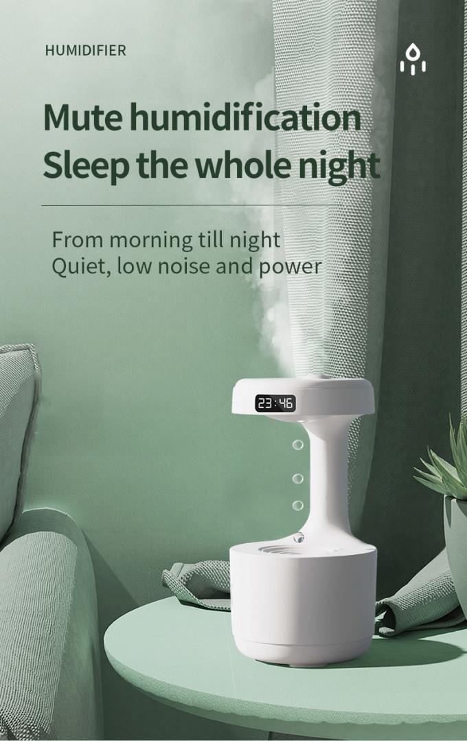 HOMEFISH USB opladen anti-zwaartekracht waterdruppel vochtbevochtiger 36dB-45dB laag geluid 5