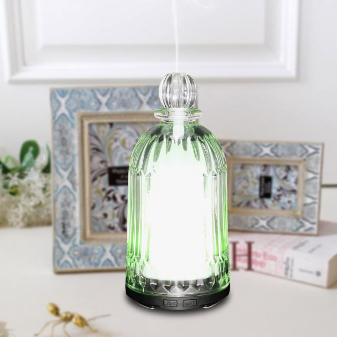 HOMEFISH 120 ml glazen aromatherapiebevochtiger Ultrasone huishoudelijke essentiële olie aroma diffuser 7