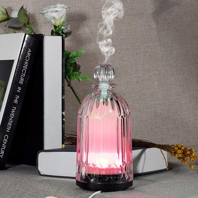 HOMEFISH 120 ml glazen aromatherapiebevochtiger Ultrasone huishoudelijke essentiële olie aroma diffuser 8