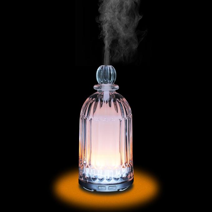 HOMEFISH 120 ml glazen aromatherapiebevochtiger Ultrasone huishoudelijke essentiële olie aroma diffuser 10