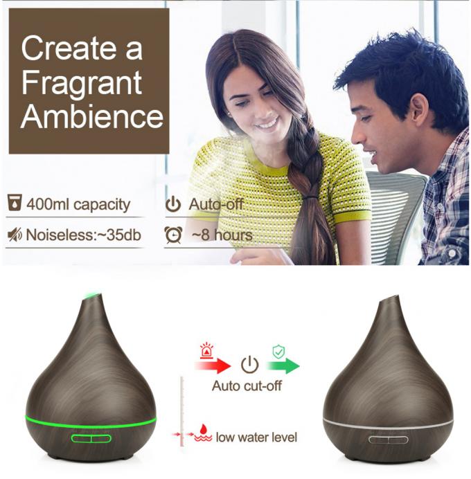 HOMEFISH 400 ml Etherische olie diffusors Houten aroma diffuser OEM ODM 8
