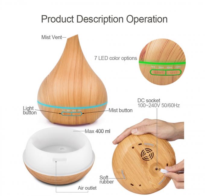 HOMEFISH 400 ml Etherische olie diffusors Houten aroma diffuser OEM ODM 15