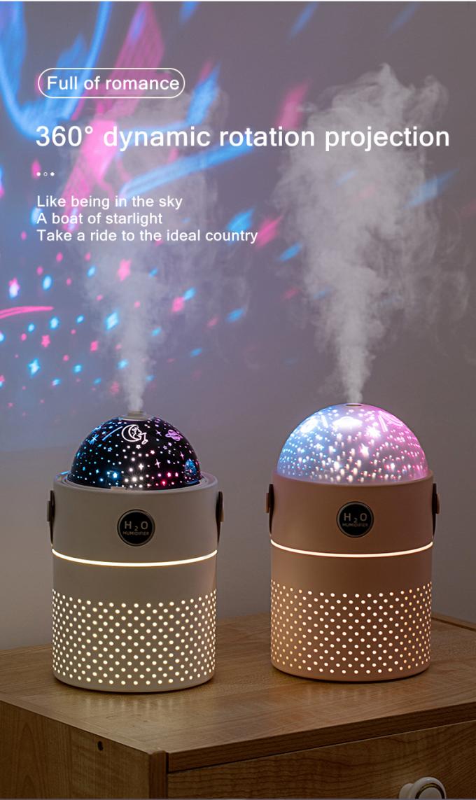 Galaxy Projection Light Air Humidifier 500ML Twee-modus Intelligente Oplaadbare Draadloze Ultrasone Mist Maker Air Humidifier 4