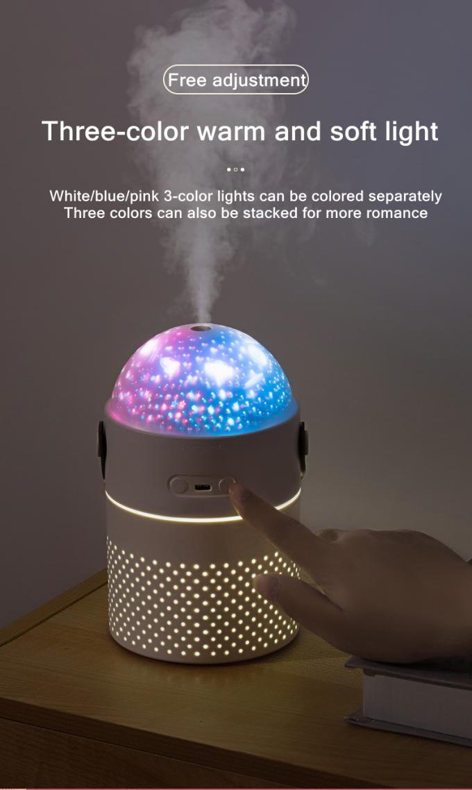 Galaxy Projection Light Air Humidifier 500ML Twee-modus Intelligente Oplaadbare Draadloze Ultrasone Mist Maker Air Humidifier 6