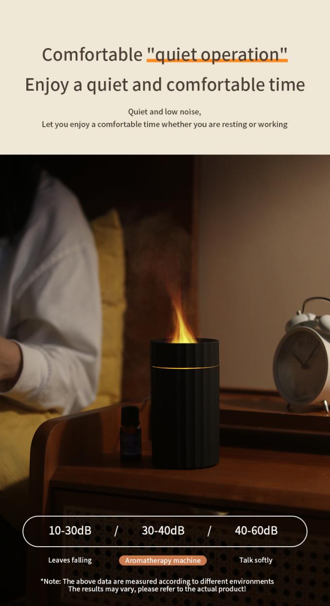 Nieuwe aankomst Nieuwe hete usb essentiële olie vlam aroma diffuser ultrasoon lucht draagbare waterloze luchtbevochtiger 100 ml auto aroma diffuser 10