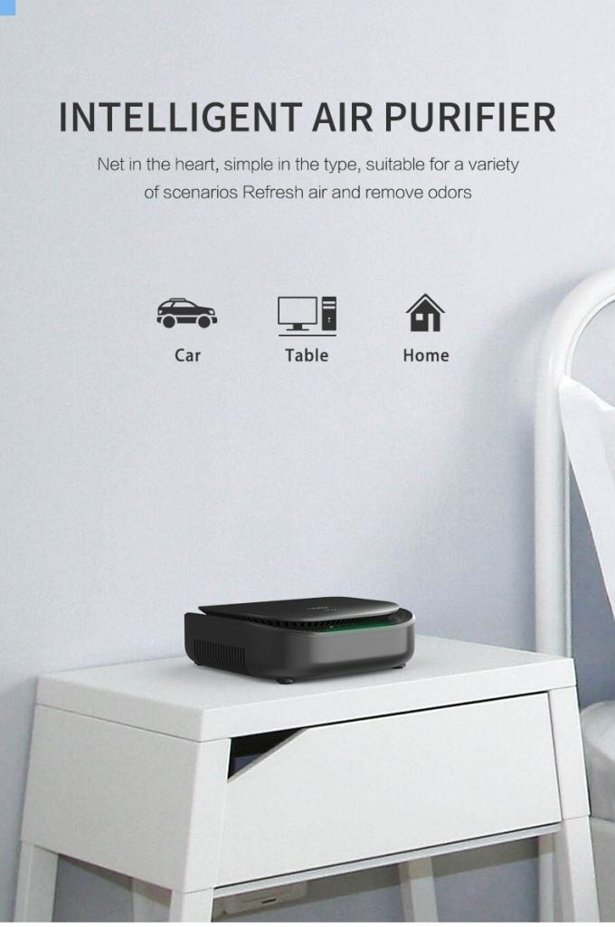 PM2.5 Display Auto Luchtreiniger Draagbare Desktop Mini Kamer In Auto's Luchtverontreinigende stoffen zuiveren USB Luchtreiniger 0