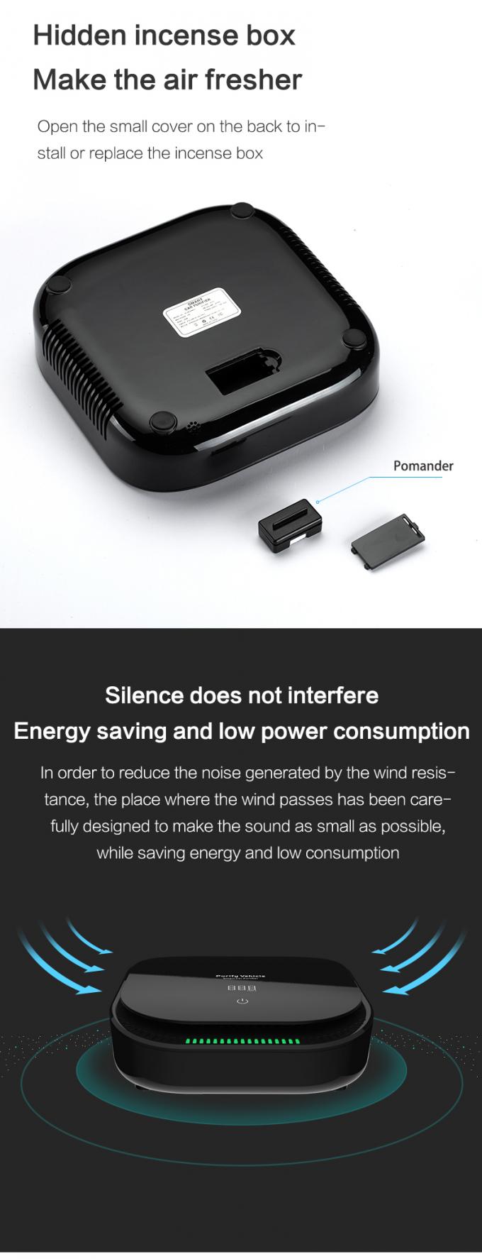 PM2.5 Display Auto Luchtreiniger Draagbare Desktop Mini Kamer In Auto's Luchtverontreinigende stoffen zuiveren USB Luchtreiniger 7