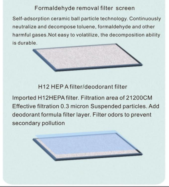 Homefish ODM 500m3/h Negatieve-ionreiniger Verwijder formaldehyde Geuren 9