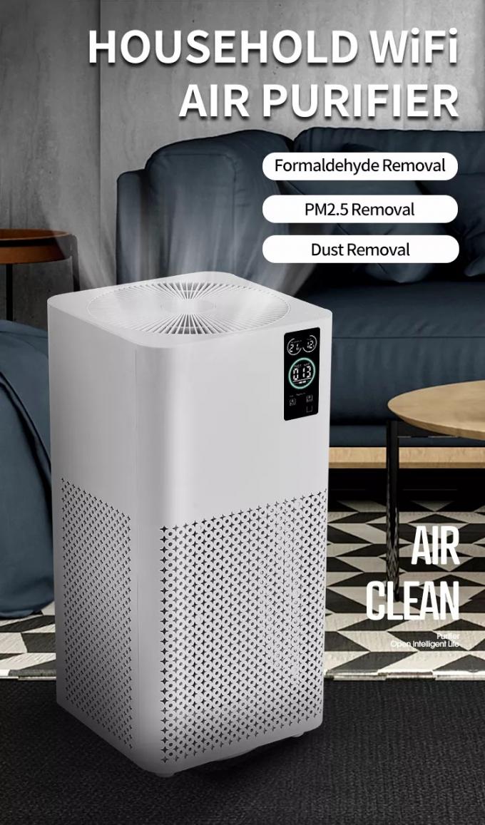 Huishoudelijke WIFI-luchtreinigers Lucht ioniserende ozonvrije kamer Hepa filter Smart Touch Control Huishoudelijke luchtreinigingsapparatuur 0