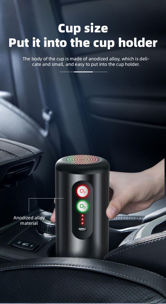 Homefish OEM Auto Luchtreiniger UV Ozon Nieuwe Ionische Draagbare Ionisator Ozon Generator Luchtreiniger voor Auto Usb Huishoudelijke apparaten 4