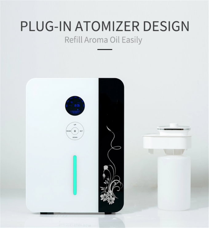 Smart Powerful HVAC System Geurverspreider 8000CBM Grote kamer Olie Niveauscherm WIFI App Metaal Diffuser Geur Air Machine 5