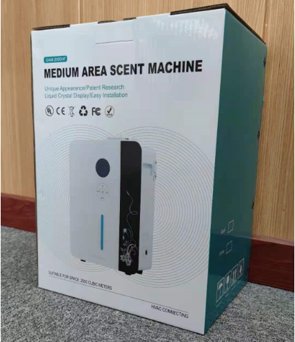 Smart Powerful HVAC System Geurverspreider 8000CBM Grote kamer Olie Niveauscherm WIFI App Metaal Diffuser Geur Air Machine 12