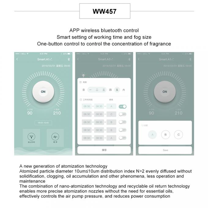 Nano Atomization WIFI Intelligent Commercial Aromatherapy Machine HVAC/AC Timing Essentiële olie Automatische Aromatherapy Machine 5