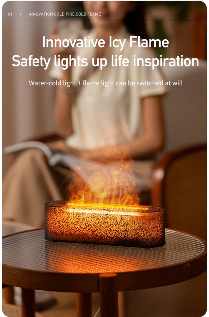 Lava Rainbow Flame Aroma Diffuser USB aangedreven Home Atmosphere Light 2