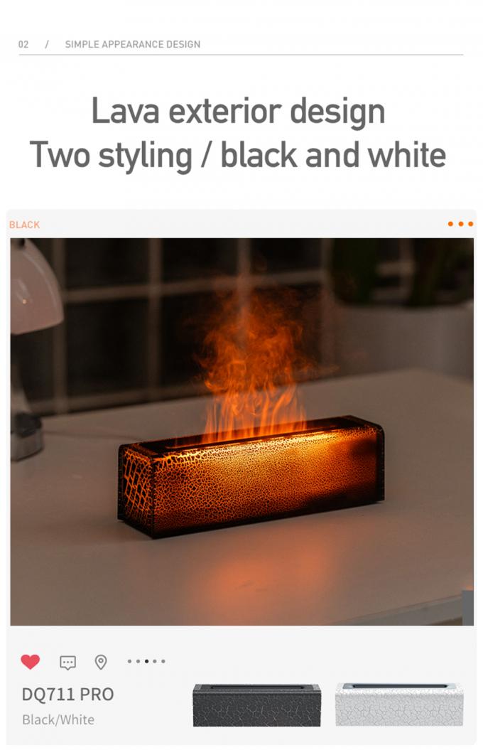 Lava Rainbow Flame Aroma Diffuser USB aangedreven Home Atmosphere Light 3