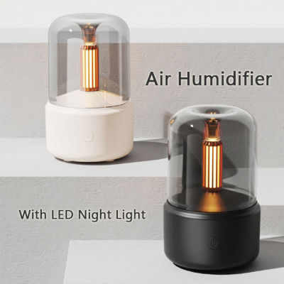 Goede prijs H2o Sproei Mist Maker Fogger Aroma Diffuser Essentiële olie Auto Luchtbevochtiger Mini Atmosfeer Simulatie Kaarslicht Bevochtiger online