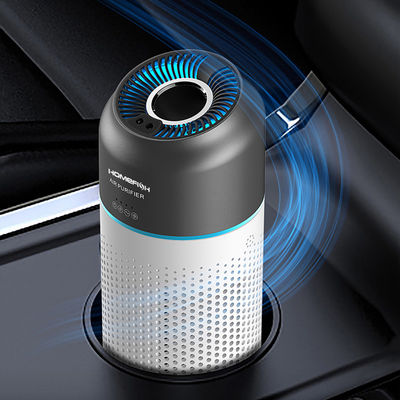 Goede prijs HOMEFISH PM2.5 TVOC-sensor Autoluchtreiniger met Hepa-filter-bewegingsbesturing online