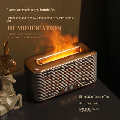 Goede prijs Vlam aromatherapie luchtbevochtiger Nano mist Stil grote capaciteit luchtbevochtigingsmachine met atmosfeer licht online