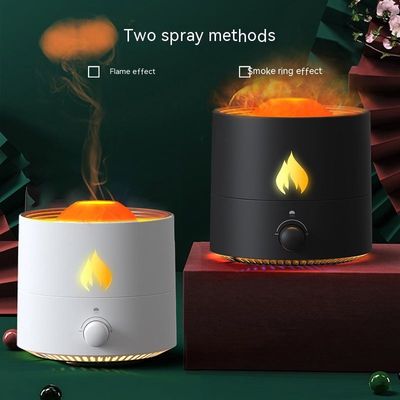 Goede prijs Watermelon Vuur Vulkaan Vochtbevochtiger Luchtverspreider Groothandel Draagbare Vlam Olie Essentiële Aroma Mini Vulkaan Diffuser online