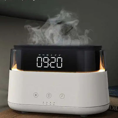 Goede prijs Smart Flame Effect Diffuser Humidifier Stil Multifunctionele Aroma Diffuser Aromatherapie Diffuser Humidifier Met LED Clock online